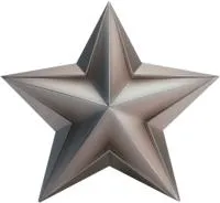 Звезда из нержавеющей стали декор на стелу в Соколе (518508)