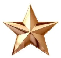 Бронзовая звезда накладка на памятник в Соколе (518475)