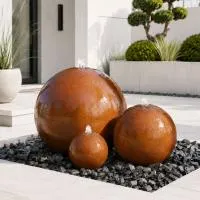 Шары 3 шт. фонтан Corten от (518907) ∅ 0,35 до 1 м. Сокол 