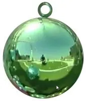 Шар ёлочный зелёный (518805) ∅ 450 мм. Сокол