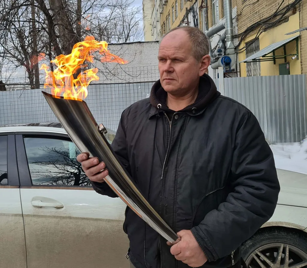 Факелы для эстафеты Олимпийского огня в Соколе Факелы для эстафеты Олимпийского огня в Соколе